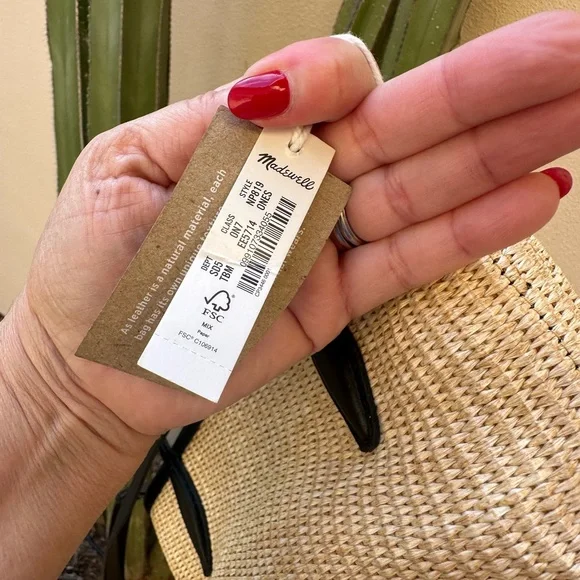 Madewell Raffia mini tote - Picture 4 of 5